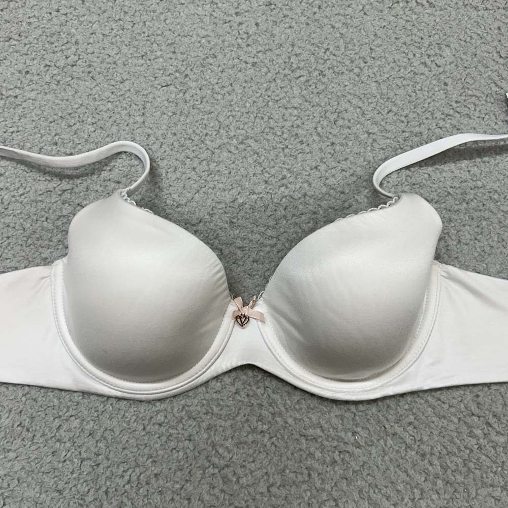 Victoria's Secret Bra 34C Body By Victoria Lined Demi Underwire White